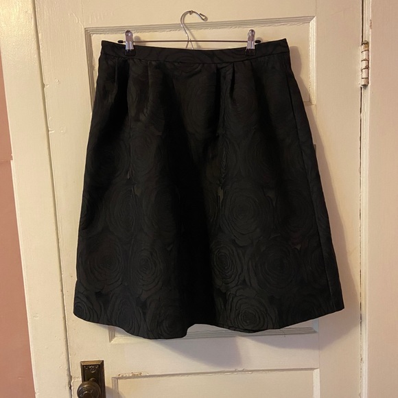 Black Brocade Skirt - Picture 2 of 5